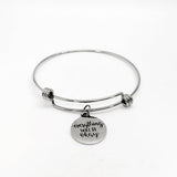 Encouragement Gift, Everything Will Be Ok Bracelet, Charm Bangle, Charm Bracelet, Stacking Bangle, Stacking Bracelet, Motivation Gift