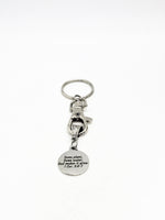 Christian Gift, Some Plant, Some Water, God Makes It Grow Keychain, 1 Cor 3 6 and 7, Christian Charm, Scripture Gift, Bible Verse Gift