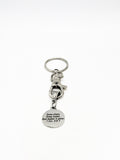 Christian Gift, Some Plant, Some Water, God Makes It Grow Keychain, 1 Cor 3 6 and 7, Christian Charm, Scripture Gift, Bible Verse Gift