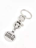 Baseball Keychain, I Love Baseball Keychain, Baseball Girlfriend, Baseball Mom Gift, Girlfriend Gift, Baseball Charm, Gift For Mom