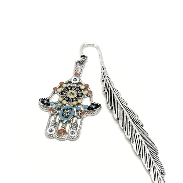 Hamsa Bookmark, Hand Of Fatima Bookmark, Protection Bookmark, Hamsa Charm, Charm Bookmark, Reader Gift, Graduation Gift, Planner Charm