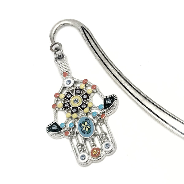 Hamsa Bookmark, Hand Of Fatima Bookmark, Protection Bookmark, Hamsa Charm, Charm Bookmark, Reader Gift, Graduation Gift, Planner Charm