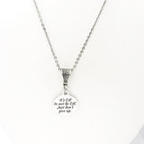 Motivation Gift, It’s OK to Not Be OK Necklace, Don’t Give Up Necklace, Motivation Quote, Gift For Her, Motivating Gift, Encouraging Gift