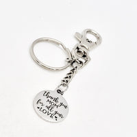 Mom Gift, Thank You Mom For All Your Love Keychain, Mom Keychain, Gift For Mama, Gift For Mom, New Mom Gift, Gift For Her, Mothers Day Gift