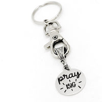 Faith Gift, Pray Big Keychain, Keychain Gift, Faith Keychain, Christian Keychain, Christian Gift, Sunday School Gift, Prayer Circle Gift