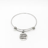 Mom Gift, Proud Mama Bear Bracelet, Gift For Mom, Gift For Wife, Mom Jewelry, Stacking Bangle, Charm Bracelet, Jewelry Gift For Her