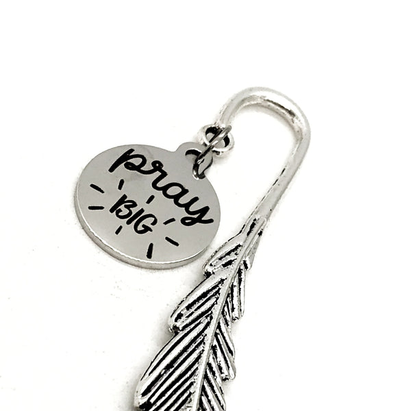 Bible Bookmark, Pray Big Bookmark, Prayer Circle Bookmark, Bible Gift, Christian Bookmark, Bible Scripture Charm, Planner Charm