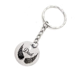 Dad Memorial Gift,  Dad Angel Wings Keychain, Remembering Dad, Dad Is My Angel, Daddy Memories, Dad Keychain, Sympathy Gift, Dad Death