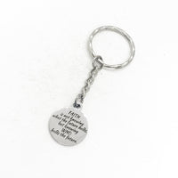 Faith Gift, Faith Is Knowing Who Holds The Future Keychain, God Holds Our Future, Faith Quote, Christian Gifts, Christian Keychain
