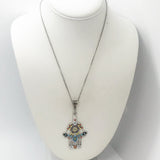 Hamsa Necklace, Good Luck Necklace, Hand Of Fatima Pendant, Protection Pendant Necklace, Hamsa Jewelry Gift For Her, Hamsa Pendant