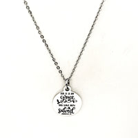 Faith Gifts, Saved By Grace Necklace, Ephesians 2 8 Christian Gift, Christian Quote, Christian Jewelry, Faith Jewelry, Faith Quote
