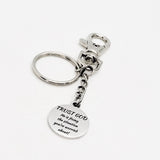 Prayer Gift, Trust God Keychain, Christian Gifts, He Is Fixing The Situation, Big Faith Gifts, Bigger Faith, Christian Keychain, Faith Quote