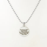Faith Gift, Guard Your Heart Necklace, Proverbs 4 23, Christian Gift, Graduation Gift, Son Gift, Daughter Gift, Faith Jewelry