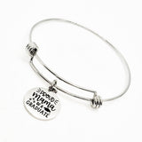 Graduation Gift, Proud Mama Of A Graduate Bracelet, Graduation Jewelry, Mama Gift, Charm Bangle, Stainless Bangle, Gift For Her