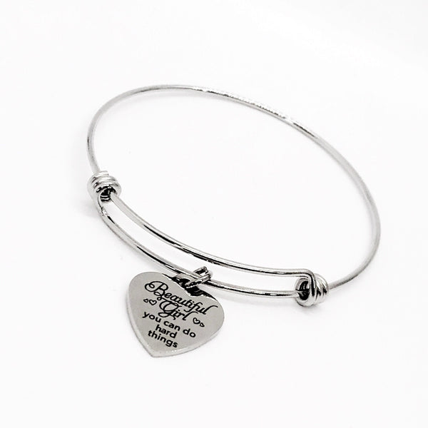 Encouragement Gift, Beautiful Girl, You Can Do Hard Things Bracelet, Daughter Gift, Granddaughter Gift, Be Yourself, Follow Your Dreams