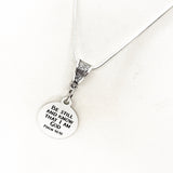 Faith Gift, Be Still And Know That I Am God Necklace, Psalm 46 10, Scripture Gift, Scripture Jewelry, Bible Verse Quote, Christian Jewelry