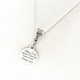 Faith Gift, When I Am Afraid I Put My Trust In You Necklace, Psalm 56 3, Faith Jewelry, Faith Necklace, Christian Gift, Scripture Gift
