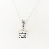 Motivating Gift, Wake Up, Say A Prayer, And Hustle Necklace, Woman Entrepreneur Gift, Business Owner Gift, Make It Happen, Encouraging Her