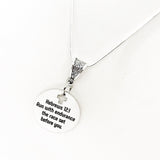 Motivating Gift, Run With Endurance The Race Set Before You Necklace, Hebrews 12 1, Sympathy Gift, Encouraging Her, Faith Gift