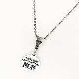 Mom Gift, I Love You Mom Necklace, Mom Jewelry, New Mom Gift, New Mother Gift, Gift For Mom, Mom Birthday, Wife Gift, Gift From Kids
