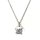 Patriotic Gift, United We Stand Necklace, Patriot Gift, Fourth Of July Jewelry, Gift For Her, United We Stand Pendant, Military Family Gift