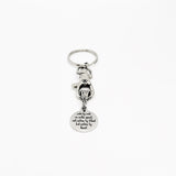 Best Friend Gift, Side By Side Or Miles Apart, Not Sisters By Blood But Sisters By Heart Keychain, Best Friend Keychain, Sister In Law Gift