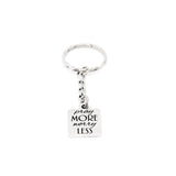 Faith Gift, Pray More, Worry Less Keychain, Faith Quote, Faith Keychain, Prayer Group Gift, Tough Times Gift, Encouragement Gift