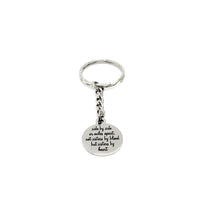 Friend Gift, Side By Side Or Miles Apart Not Sisters By Blood But Sisters By Heart Keychain, Best Friends Git, Friend Keychain