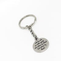 Friend Gift, Side By Side Or Miles Apart Not Sisters By Blood But Sisters By Heart Keychain, Best Friends Git, Friend Keychain