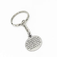 Scripture Gift, Seek First The Kingdom Of God Keychain, Matthew 6 33, Seed God First, Faith Gift, Scripture Quote, Scripture Keychain