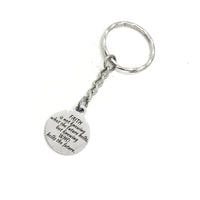 Faith Gift, Faith Is Knowing Who Holds The Future Keychain, God Holds Our Future, Faith Quote, Christian Gifts, Christian Keychain