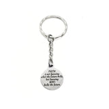 Faith Gift, Faith Is Knowing Who Holds The Future Keychain, God Holds Our Future, Faith Quote, Christian Gifts, Christian Keychain