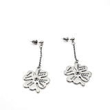 Four Leaf Clover Drop Dangle Earrings, Good Luck Jewelry, Good Luck Gifts, 4 Leaf Clover Gift, Good Luck Charm, Charm Earrings