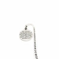 Scripture Gift, Seek First The Kingdom Of God Bookmark, Matthew 6 33, Scripture Quote, Scripture Bookmark, Bible Verse Gift, Charm Bookmark