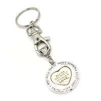 Love Gift, The Greatest Of These Is Love Keychain, 1 Cor 13 13, Spinner Charm, Christian Love, Scripture Gift, Christian Gift, Love Keychain