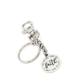 Faith Gifts, Faith Makes Things Possible Not Easy Keychain, Faith Quote, Christian Gifts, Christian Quotes, Scripture Keychain