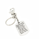 Scripture Quote, Greater Love Hath No Man Than To Lay Down His Life For His Friends Keychain, John 15 13, Military Scripture, Police Gift