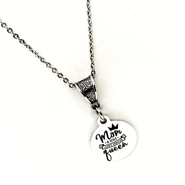 Mom Gift, Mom A Title Just Above Queen Necklace, Gift For Mom, New Mom Gift, Baby Shower Gift, Mom Birth Gift, Gift For Wife, Mother Gift