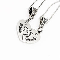 Mother and Daughter Necklace Set, Mother Daughter Gift Set, Gift For Her, Daughter Gift, Gift For Mom, Mom and Daughter Jewelry Set