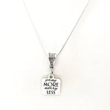 Faith Gift, Pray More Worry Less Necklace, Prayer Gift, Prayer Jewelry, Faith Jewelry, Christian Gift, Christian Jewelry, Gift For Her