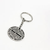 Best Friend Gift, Best Friend Keychain, I Love You To The Moon And Back, Best Friend Words, Keychain Gift, Gift For Best Friend