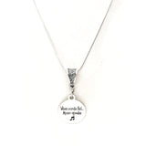 Musician Gift, When Words Fail, Music Speaks Necklace, Music Lover Gift, Musician Jewelry, Choir Member Gift, Band Member Gift, Gift For Her