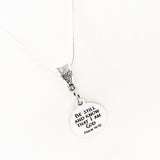 Faith Gift, Be Still And Know That I Am God Necklace, Psalm 46 10, Scripture Gift, Scripture Jewelry, Bible Verse Quote, Christian Jewelry