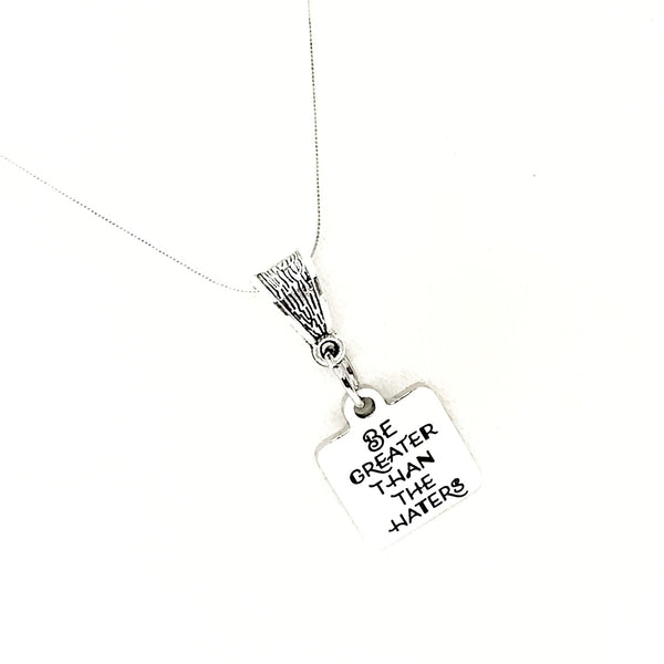 Motivating Gift, Be Greater Than The Haters Necklace, Motivating Her, Motivating Quote, Daughter Gift, Granddaughter Gift, Encouraging Her