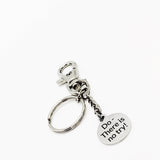 Motivating Gift, Do There Is No Try Keychain, Motivating Quote, Encouragement Gift, Encouraging Gift, Encouraging Quotes, Motivating Her