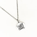 Patriotic Gift, United We Stand Necklace, Patriot Gift, Fourth Of July Jewelry, Gift For Her, United We Stand Pendant, Military Family Gift