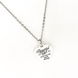 Daughter Gift, Beautiful Girl You Can Do Hard Things Necklace, Granddaughter Gift, Niece Gift, Gift For Her, Encouraging Her, Motivating Her