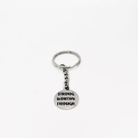 Encouraging Words, Strong Worthy Enough Keychain, Strong Woman Gift, Gift For Her, Motivating Gift, Wife Gift, Daughter Gift