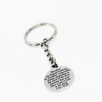 Scripture Gift, Be Steadfast In The Work Of The Lord Keychain, 1 Corinthians 15 58, Scripture Quote, Bible Verse Gift, Christian Gifts