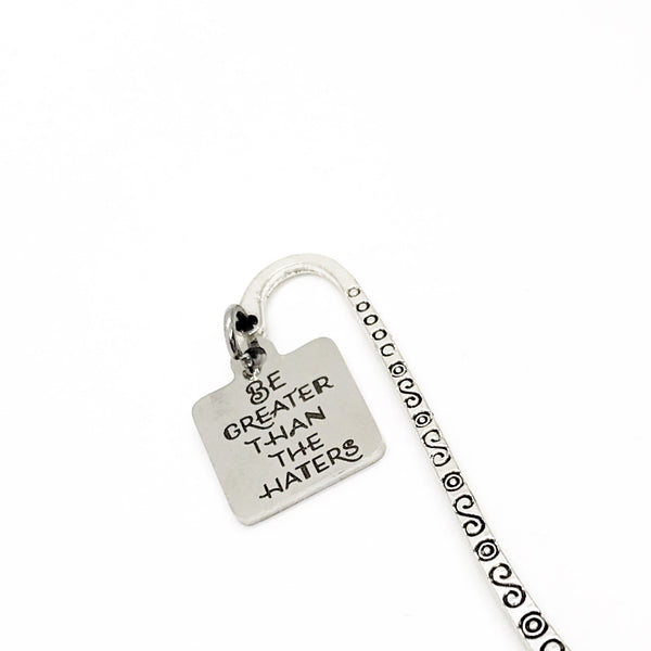 Motivation Gift, Be Greater Than The Haters Bookmark, Motivating Quote, Encouraging Quote, Motivational Gift, Encouragement Gift